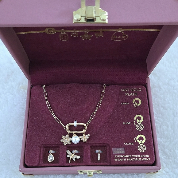 Charm Bar Jewelry - Charm Bar Interchangeable Charms Necklace - NIB